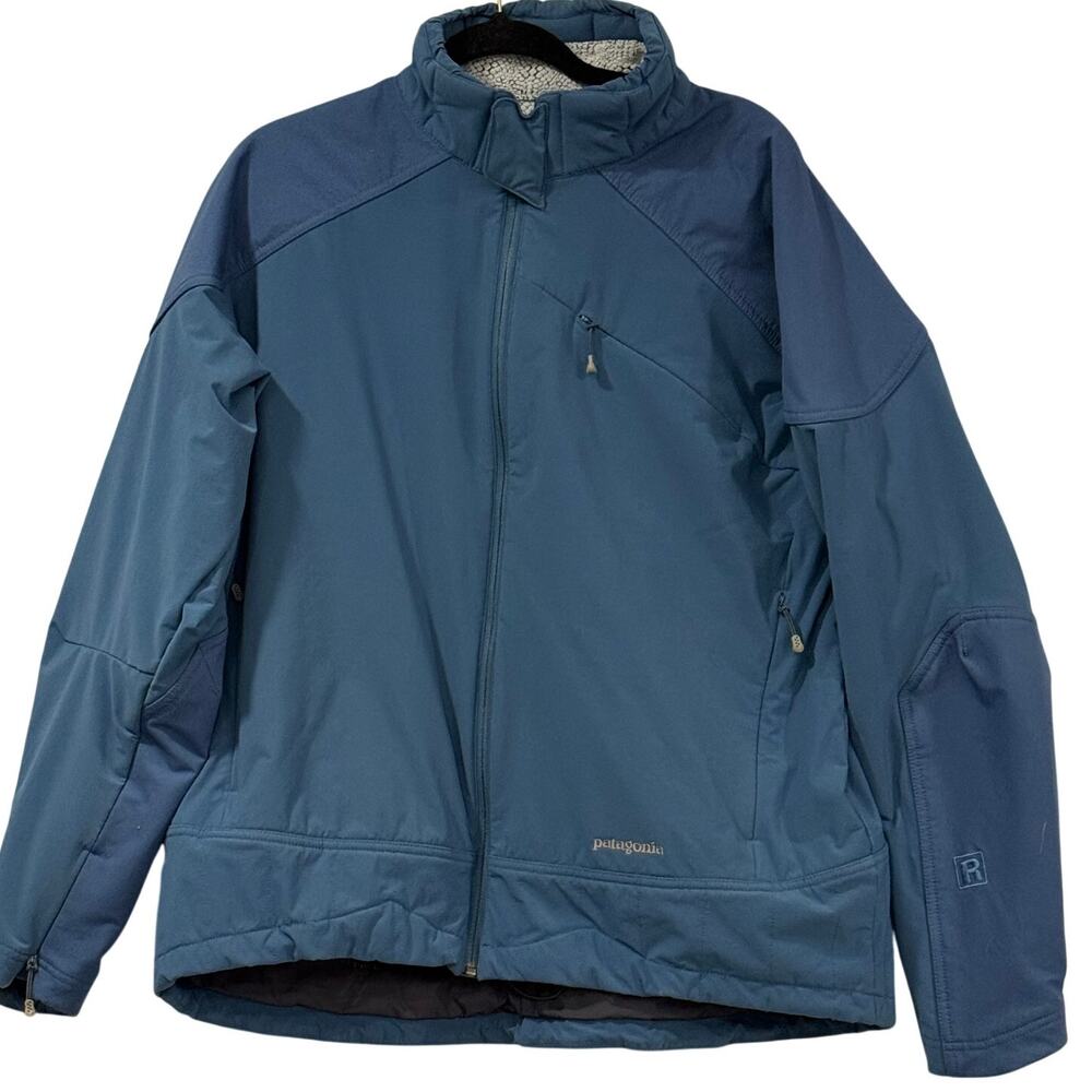 Y2K Patagonia Ready Mix Softshell Jacket Men's XL Gorpcore Climbing Blue Outdoor